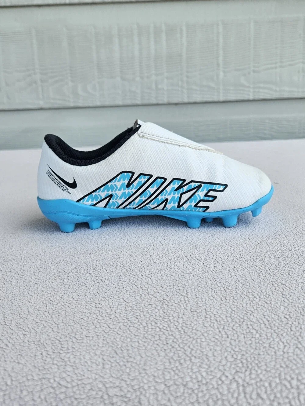 Nike Jr. Mercurial Vapor 15 Club MG Soccer Cleats SZ 10C White Blue DJ5964-146